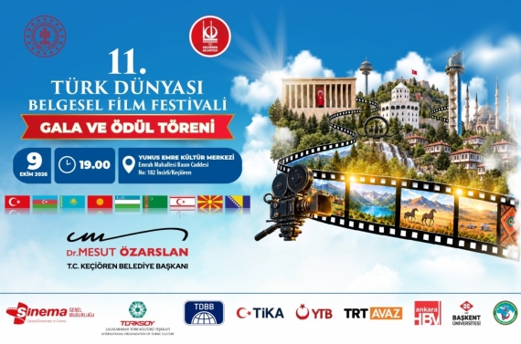 11. Türk Dünyası Belgesel Film Festivali Keçiören’de düzenlenecek
