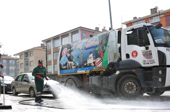 Bahar temizliğiyle pırıl pırıl Keçiören