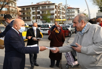 Başkan Altınok: 100 bin adet maske dağıttık