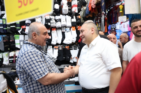 Başkan Özarslan, Osmanlı Halk Pazarı esnafıyla buluştu