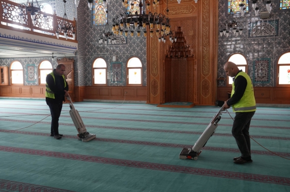 Bayram öncesi Keçiören’deki camilerde temizlik seferberliği