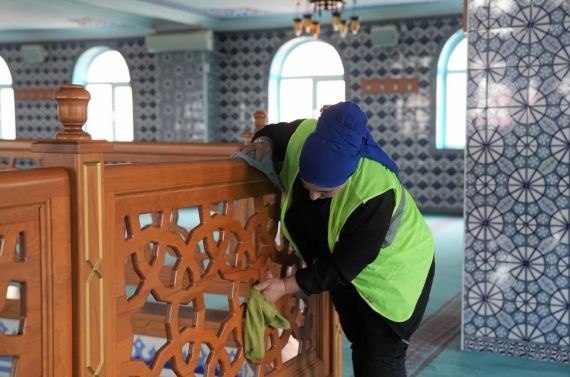 Bayram öncesi Keçiören’deki camilerde temizlik seferberliği