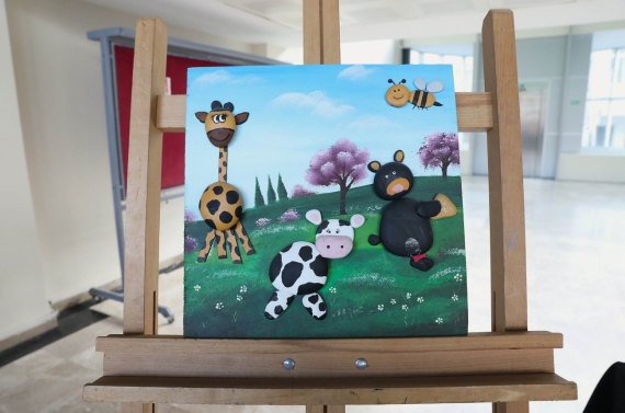 Çocuk Eğitim Merkezi öğrencilerinden Sanatsal Yolculuk Sergisi