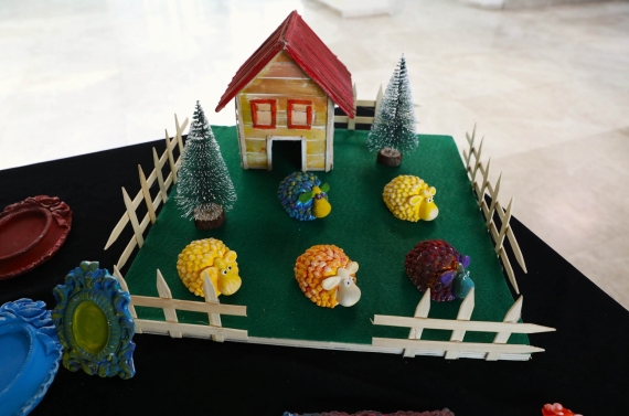 Çocuk Eğitim Merkezi öğrencilerinden Sanatsal Yolculuk Sergisi