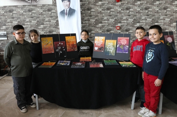 Çocuk Eğitim Merkezi öğrencilerinden Sanatsal Yolculuk Sergisi