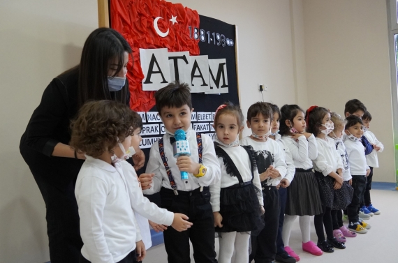 Gül Kreş Adası’nın minikleri Atatürk’ü unutmadı