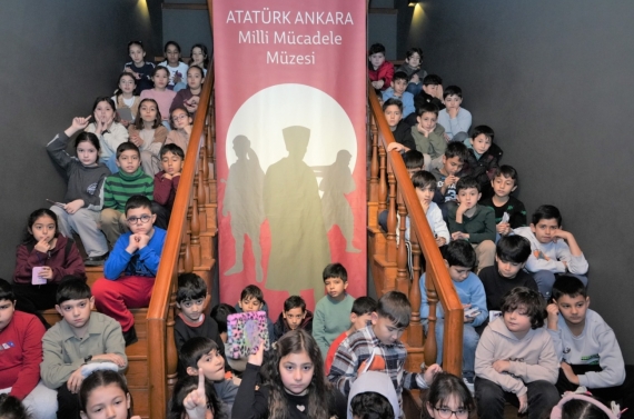 İlkokul öğrencilerinden Atatürk Ankara Milli Mücadele Müzesi’ne ziyaret