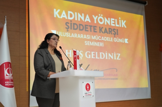 Keçiören, kadına yönelik şiddete karşı ses yükseltti