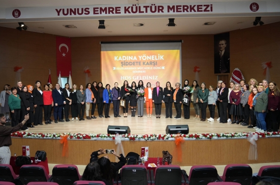 Keçiören, kadına yönelik şiddete karşı ses yükseltti