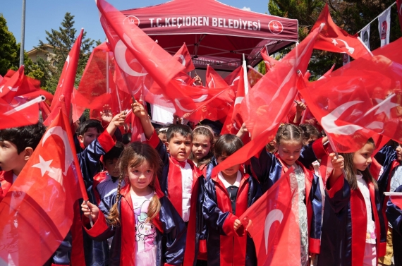 Keçiören Belediyesi Çocuk Gelişim Merkezlerinde mezuniyet coşkusu