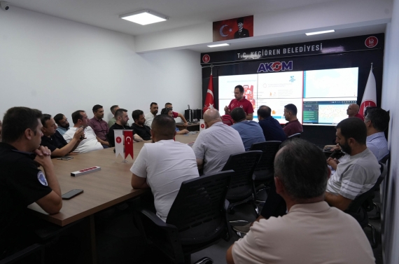 Keçiören Belediyesi personeline afet ve yangın eğitimi