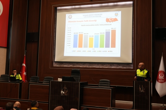 Keçiören Belediyesi personeline “Trafikte Güvenli Sürüş” eğitimi