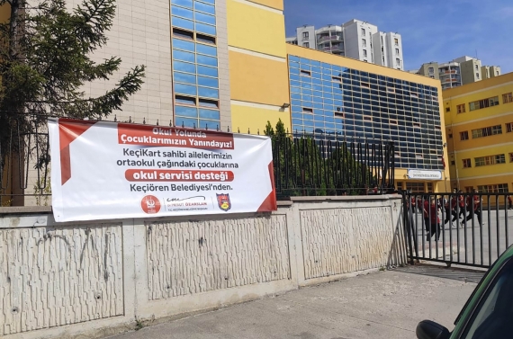 Keçiören Belediyesi’nden KEÇİKART sahibi ailelere okul servisi desteği