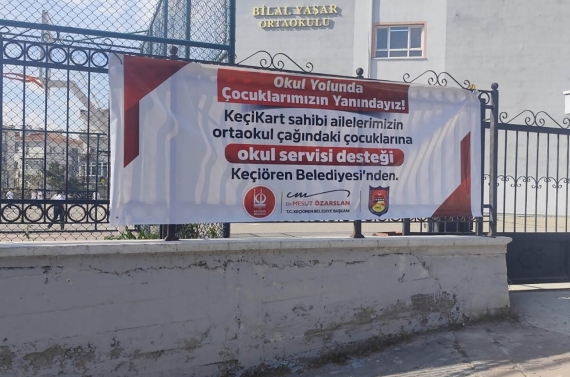 Keçiören Belediyesi’nden KEÇİKART sahibi ailelere okul servisi desteği