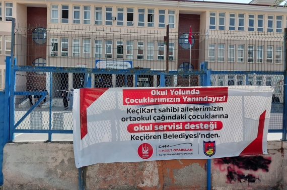 Keçiören Belediyesi’nden KEÇİKART sahibi ailelere okul servisi desteği