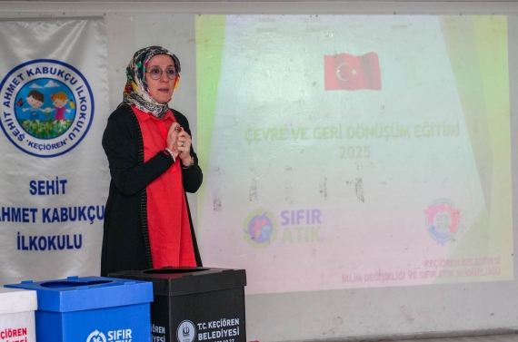 Keçiören Belediyesi’nden öğrencilere sıfır atık eğitimi