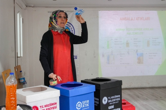 Keçiören Belediyesi’nden öğrencilere sıfır atık eğitimi