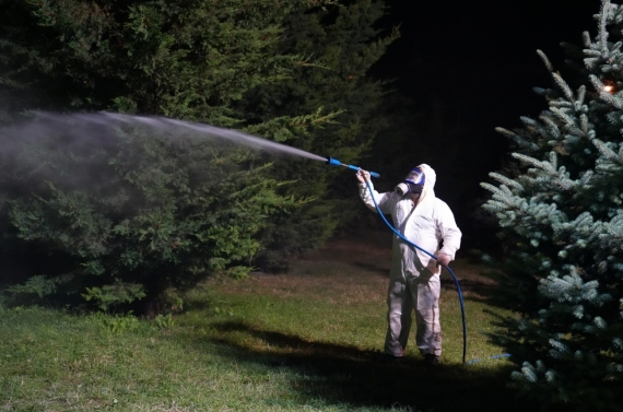 Keçiören`de gece gündüz kesintisiz ilaçlama çalışması