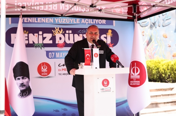 Keçiören Deniz Dünyası yenilenen yüzüyle yeniden hizmette