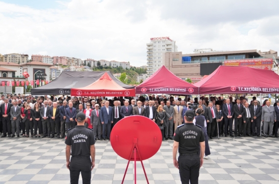 Keçiören’de 19 Mayıs kutlamaları çelenk sunma töreni ile başladı
