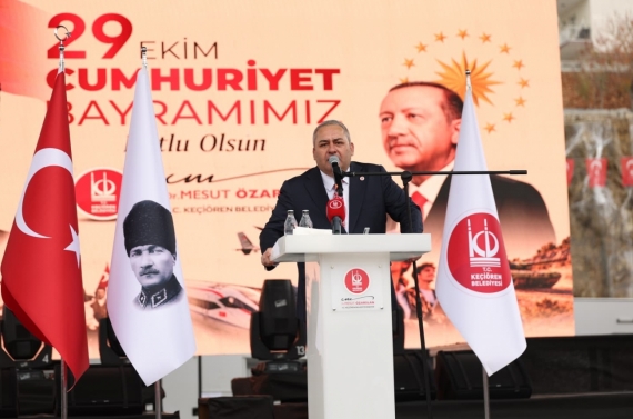 Keçiören’de Atatürk anılarak Cumhuriyet Bayramı kutlandı
