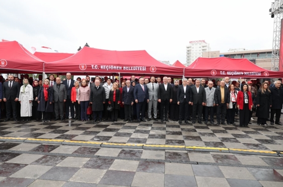 Keçiören’de Atatürk anılarak Cumhuriyet Bayramı kutlandı