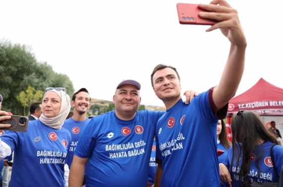 Keçiören’de “Bağımlılığa Değil, Hayata Bağlan” yürüyüşü