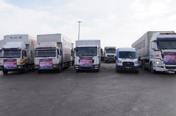 Keçiören’de bir günde onlarca tır yardım toplandı 2 tır ve 3 kamyon yola çıktı