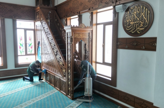 Keçiören’de camiler Ramazan bayramına hazır