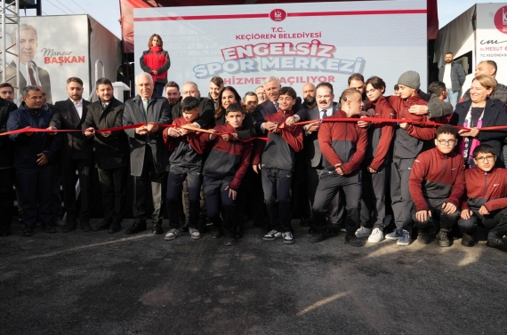 Keçiören’de engelsiz spor merkezi hizmete açıldı