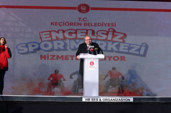 Keçiören’de engelsiz spor merkezi hizmete açıldı