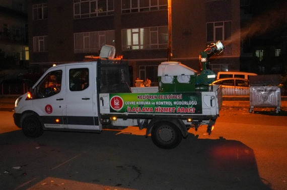 Keçiören’de ilaçlama çalışmaları hızlandı