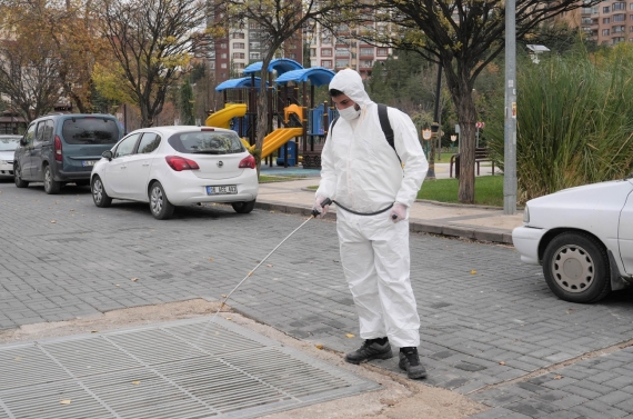 Keçiören’de kışlak mücadelesi ve bordo bulamacı uygulaması