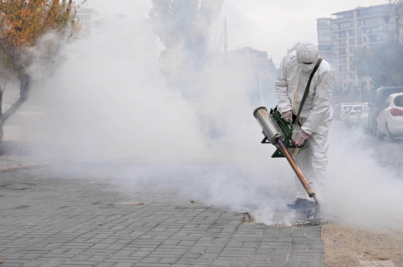 Keçiören’de kışlak mücadelesi ve bordo bulamacı uygulaması