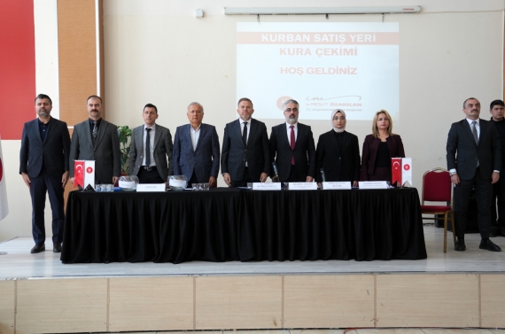Keçiören’de kurban satış alanları noter huzurunda kura ile belirlendi