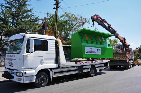 Keçiören’de Mobil Atık Getirme Merkezleri yenileniyor