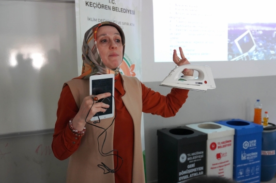 Keçiören’de öğrencilere çevre ve sıfır atık eğitimi