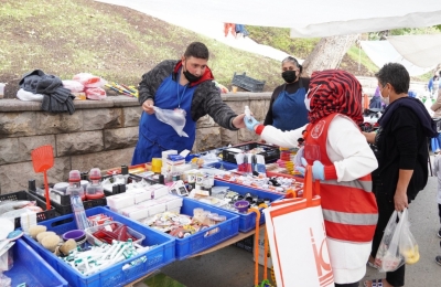 Keçiören’de öz kaynaklarla dezenfektan üretilip dağıtılıyor