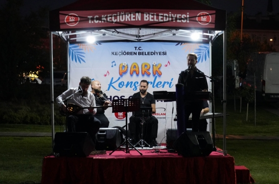 Keçiören’de park konserleri büyük ilgi görüyor