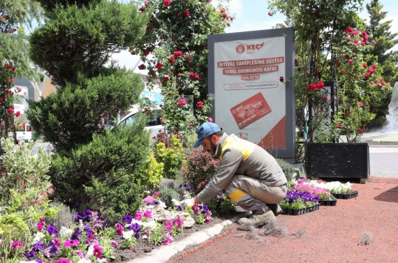 Keçiören’de parklara estetik dokunuş