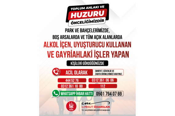 Keçiören’de uyuşturucuyla mücadelede seferberlik