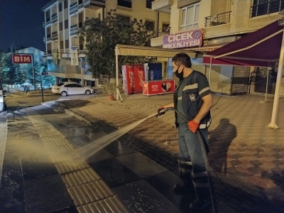 Keçiören’in tüm sokakları haftada bir kez yıkanıyor