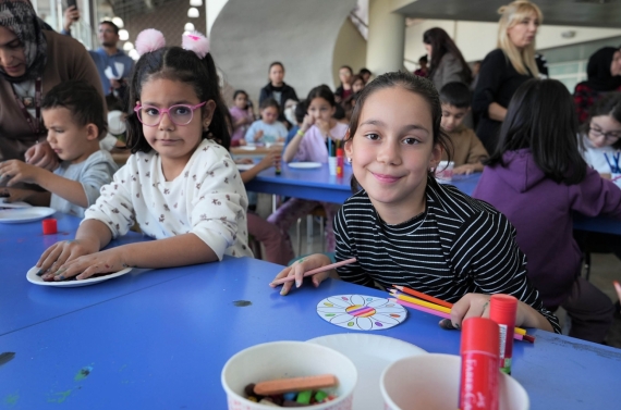 Keçiörenli çocuklar workshop ile doyasıya eğlendi