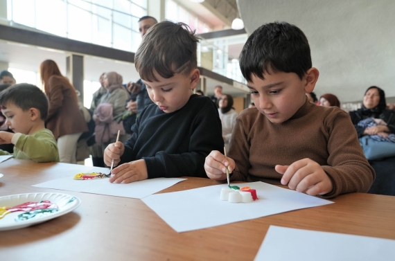 Keçiörenli çocuklar workshop ile doyasıya eğlendi