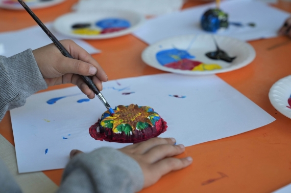 Keçiörenli çocuklar workshop ile doyasıya eğlendi