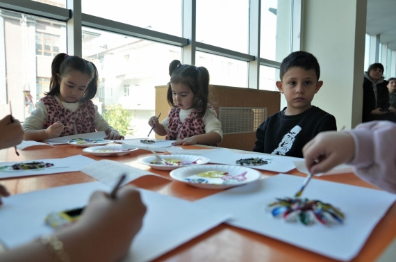 Keçiörenli çocuklar workshop ile doyasıya eğlendi