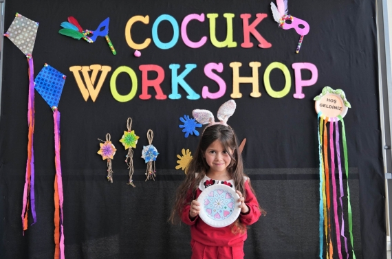 Keçiörenli çocuklar workshop ile doyasıya eğlendi