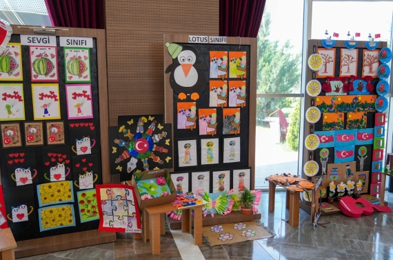 Minik ellerin hünerleri sergide görücüye çıktı