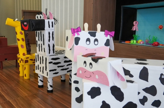 Minik ellerin hünerleri sergide görücüye çıktı
