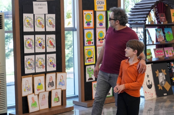 Minik ellerin hünerleri sergide görücüye çıktı